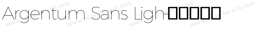 Argentum Sans Ligh字体转换